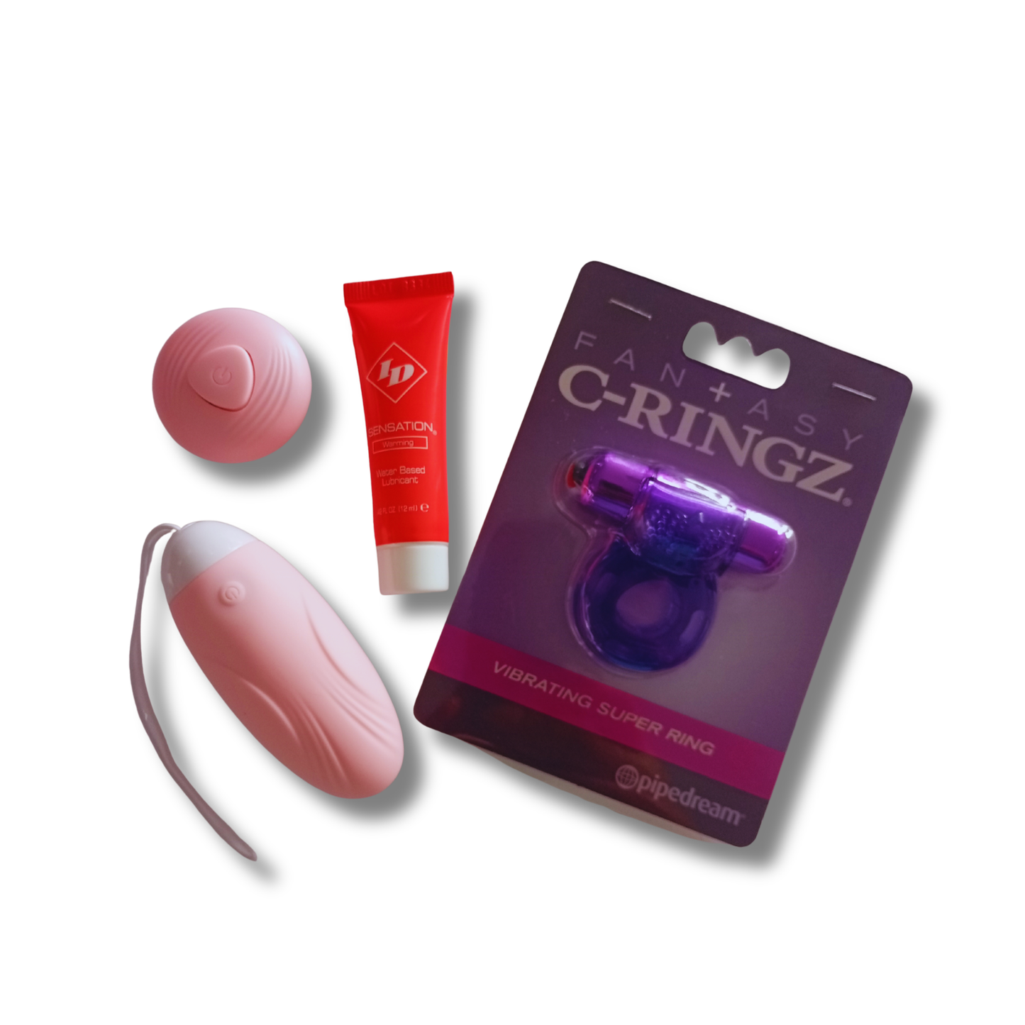 Kit Bala Vibradora Dual — Control Remoto + Anillo Vibrador + Lubricante ID