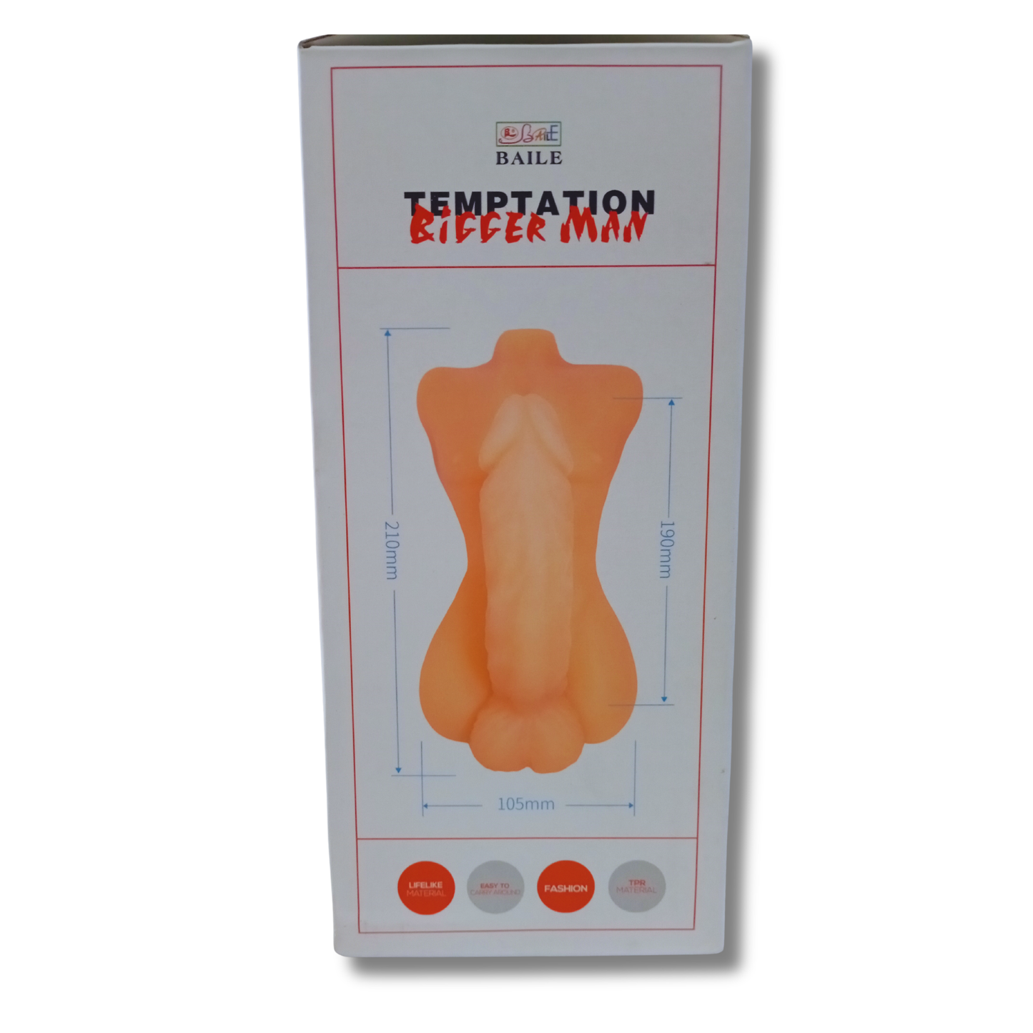 Temptation Bigger Man - Masturbador Doble con Diseño Vertebral