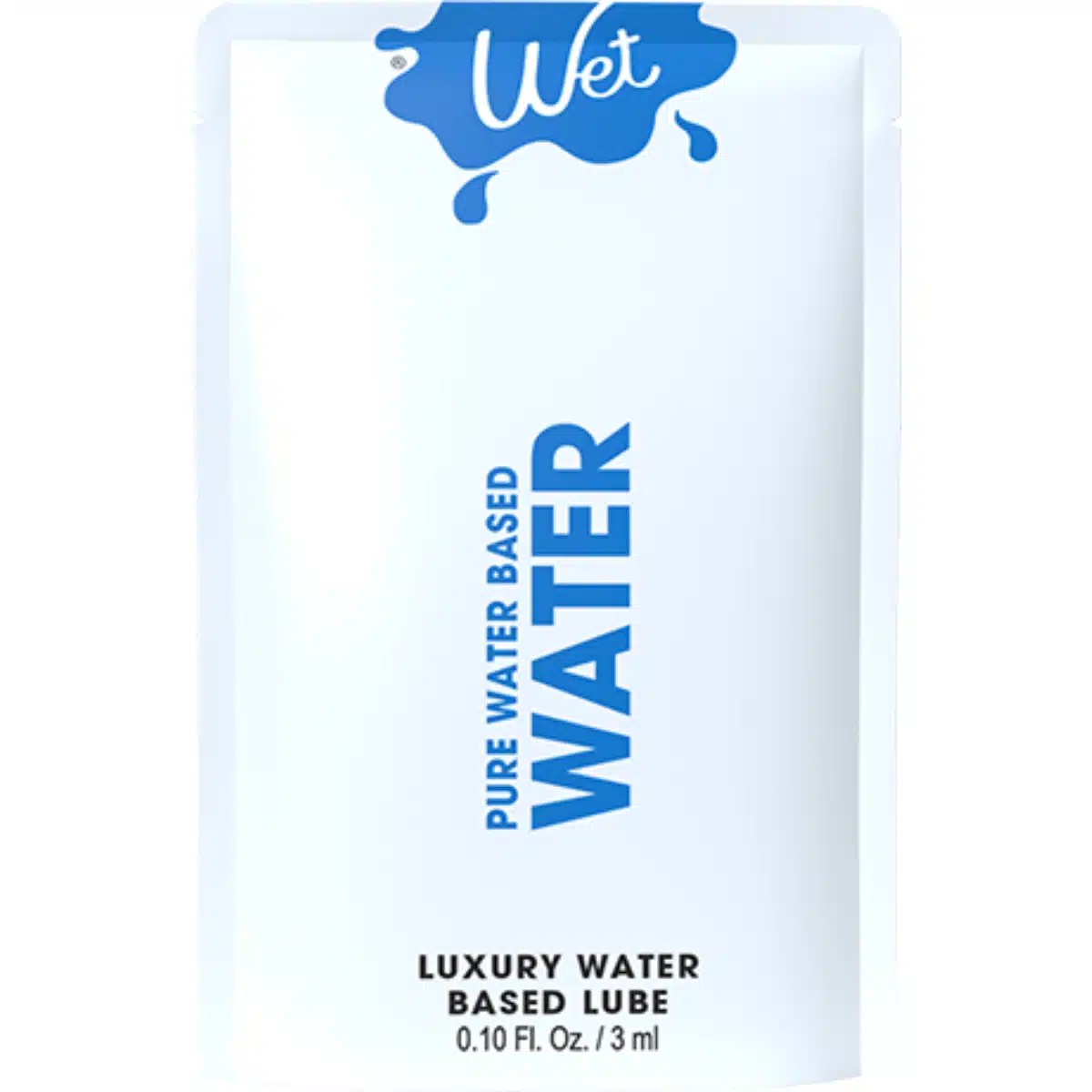 Lubricante premium Wet a base de agua sin sabor ni olor 3 ml