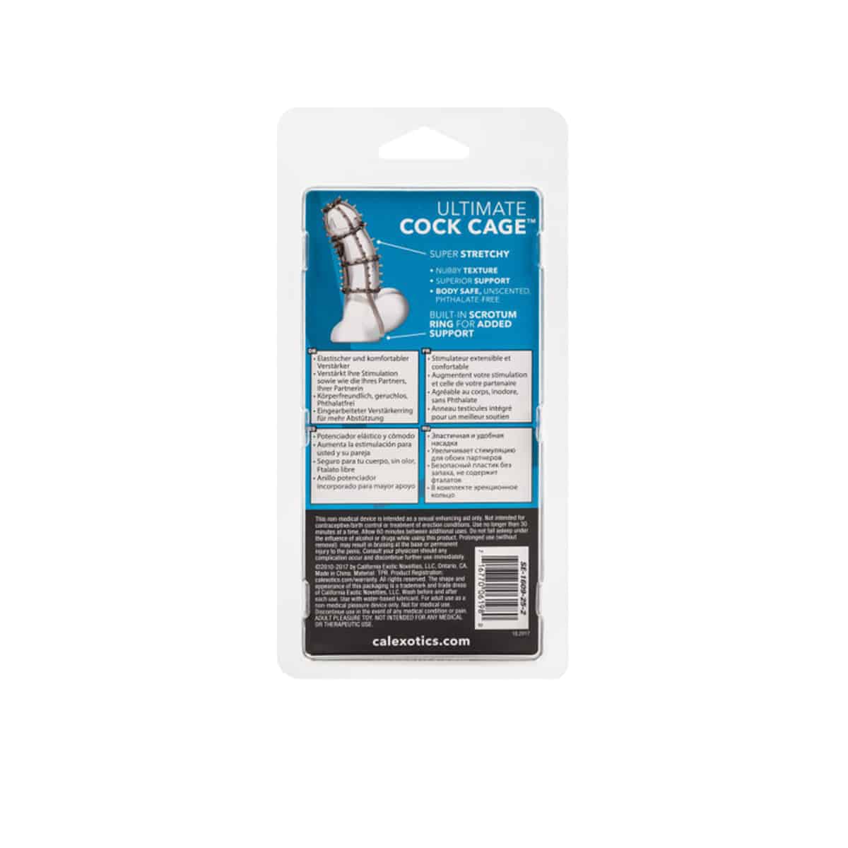 Funda Peneana Ultimate Cock Cage con Anillo Escrotal CalExotics