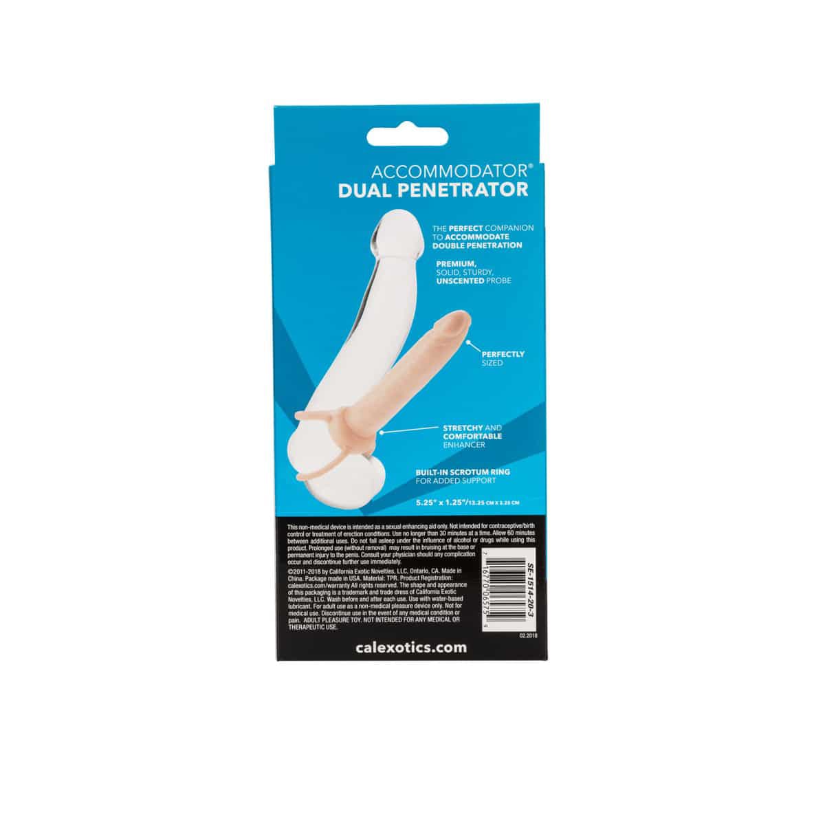 Funda Peneana Accommodator Dual Penetrator 5.25 Pulgadas CalExotics