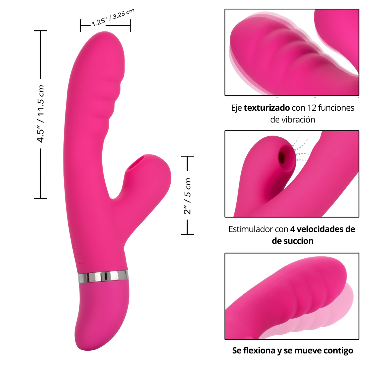 Vibrador con succionador Foreplay Frenzy