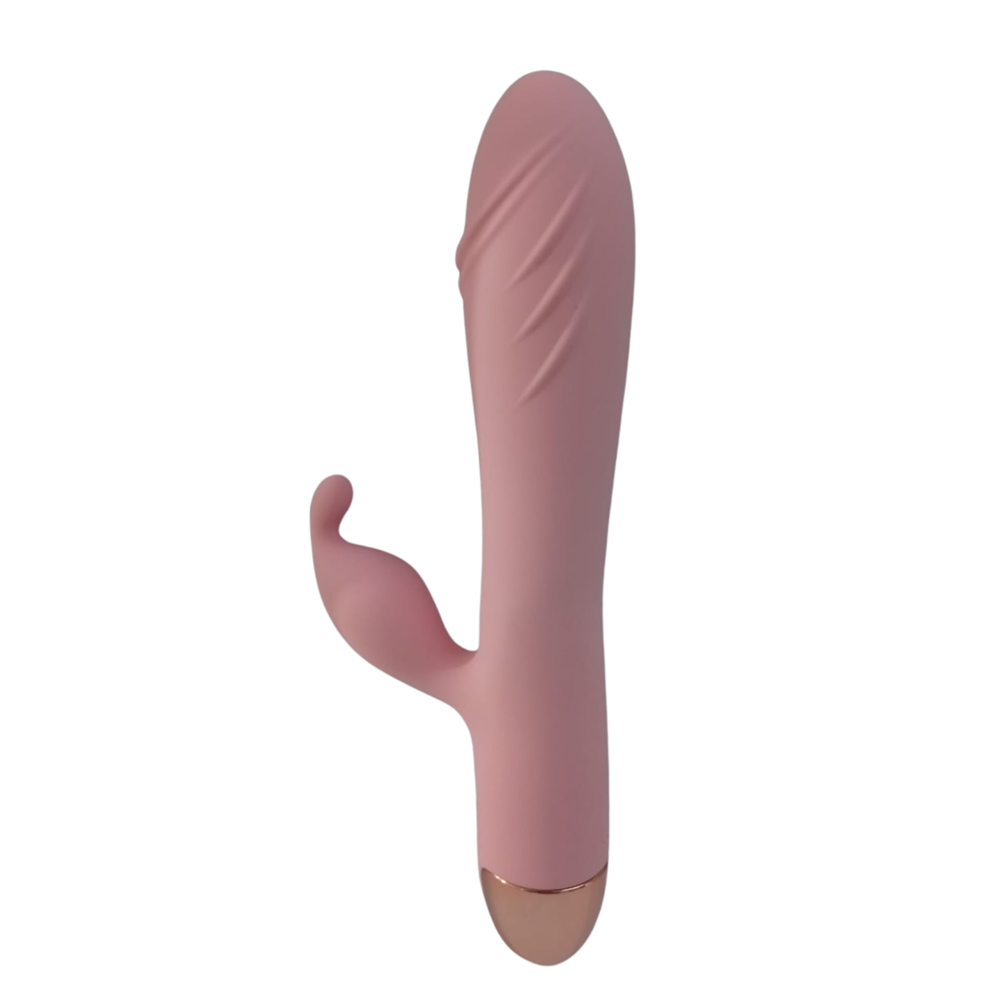 Vibrador Rabbit Rosa con Base Dorada - Doble Estimulación