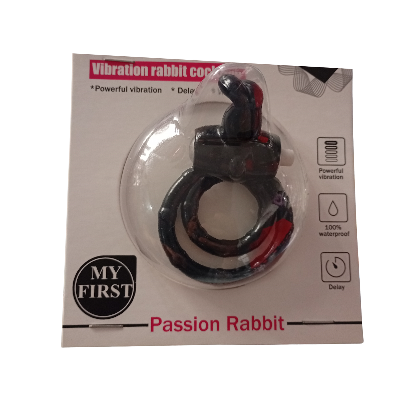 Passion Rabbit Anillo Vibrador Doble con Conejito Estimulador