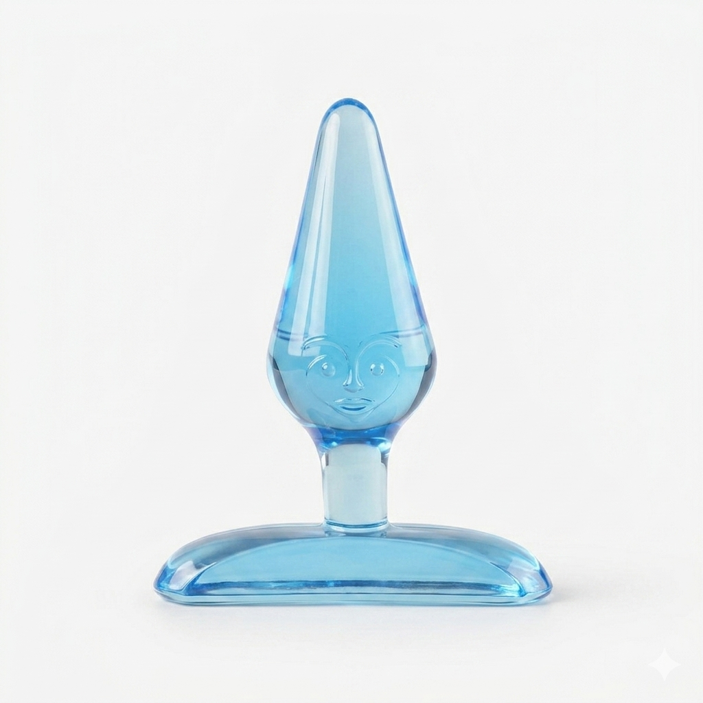 Mini Plug de Cristal Silicona con Base