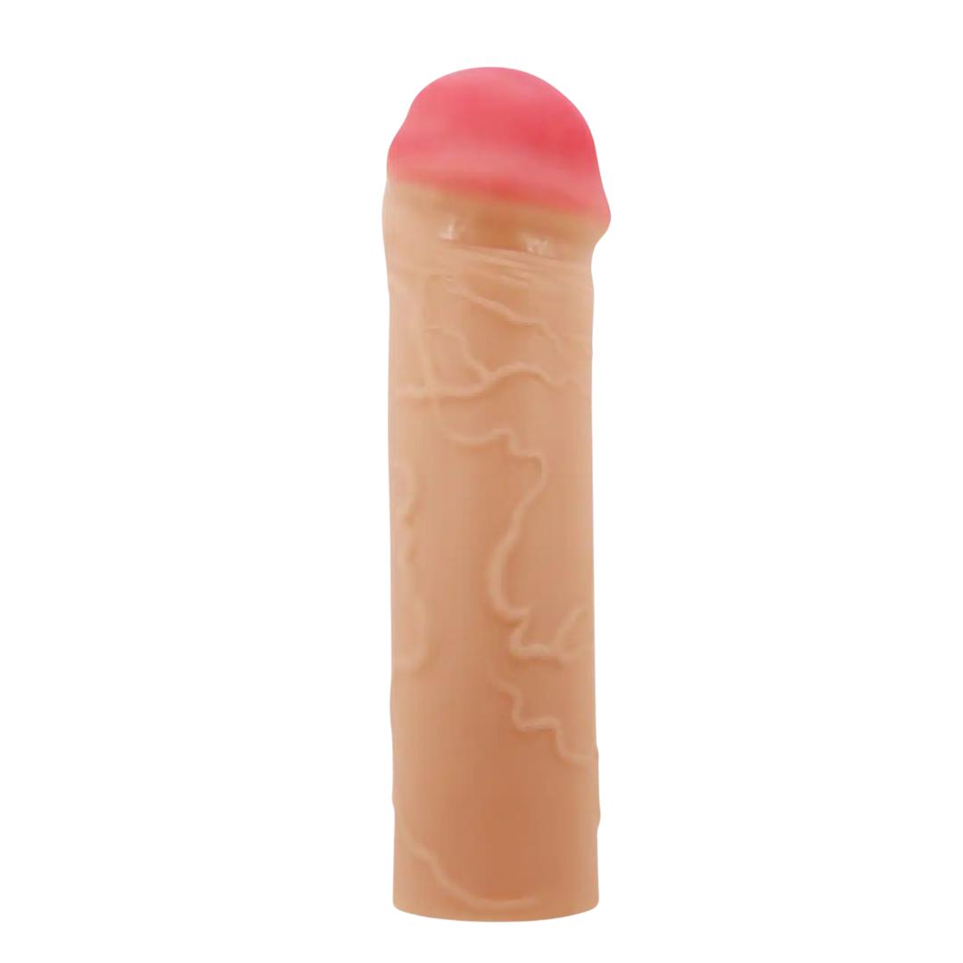 Funda Realista para Pene con Extensión 6.5" | Silicona Médica Premium Flexible