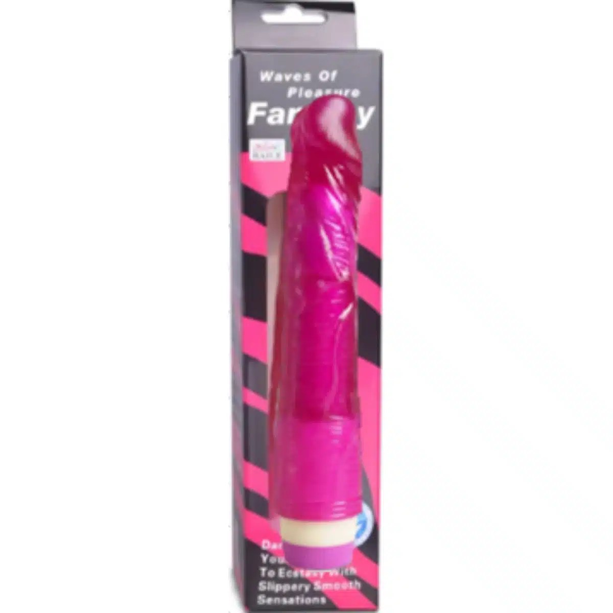 Fantasy Waves of Pleasure - Vibrador Realista Rosa con Vibración Gradual