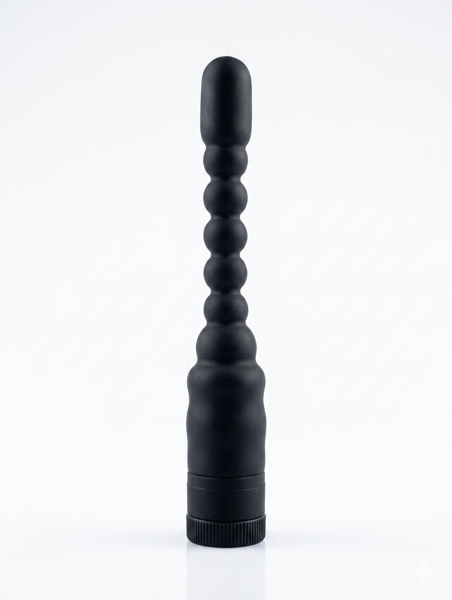 Plug Anal Vibrador de Bolas Silicona Médica Premium
