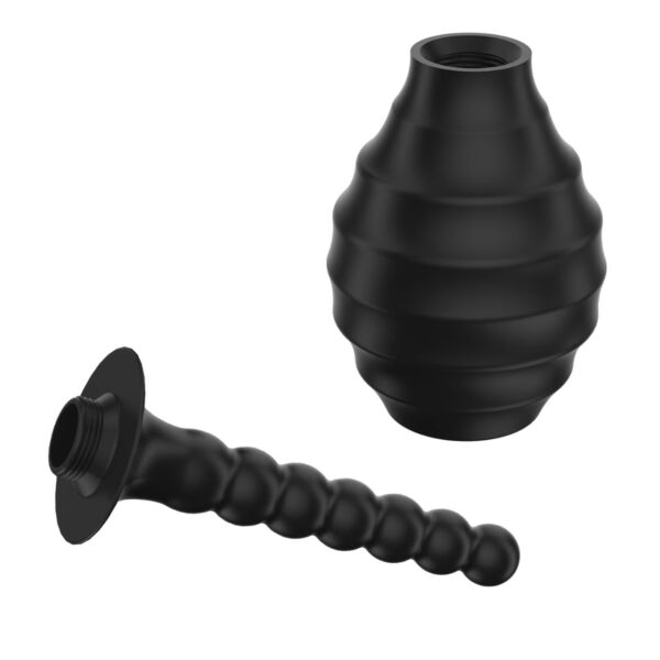 Ducha Anal con Estimulador de Bolas de Silicona 262 mm