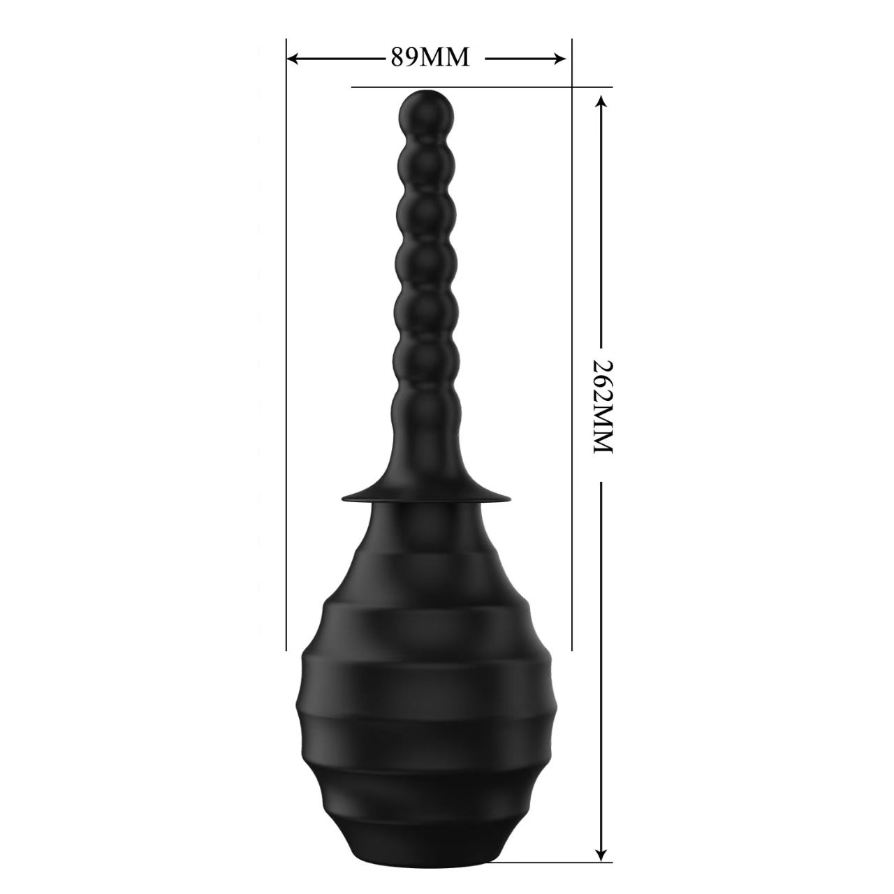 Ducha Anal con Estimulador de Bolas de Silicona 262 mm