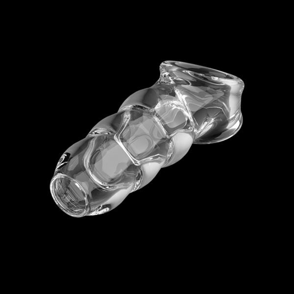 Funda Extensora para Pene Enhancer Ripple Sleeve Transparente Material Suave