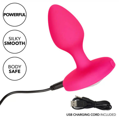 Plug recargable USB Cheeky Gems mediano rosa | CalExotics