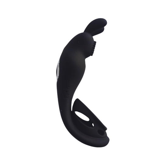 Anillo vibrador recargable Rabbit con control remoto y 10 modos