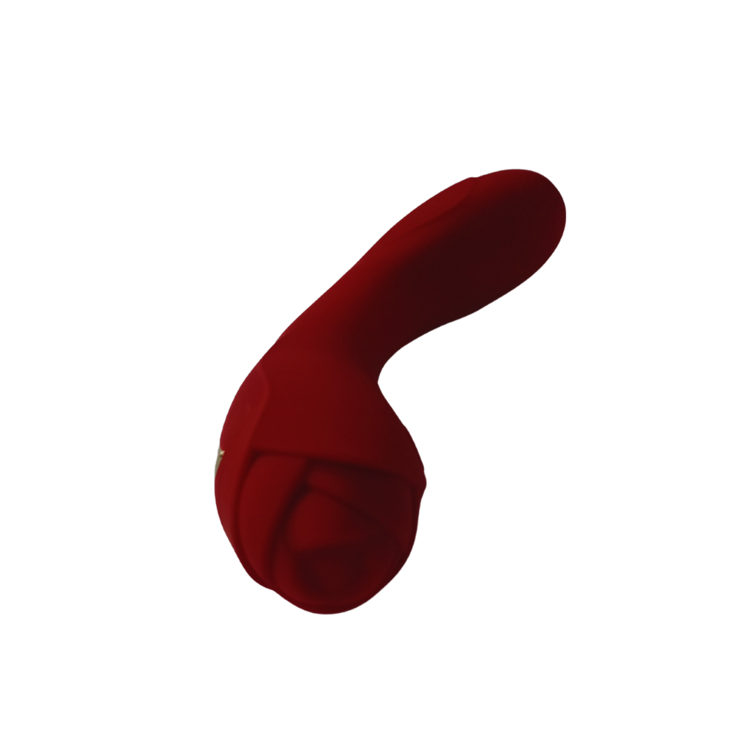 Masajeador Rosa flexible de silicona con carga USB y 12 modos