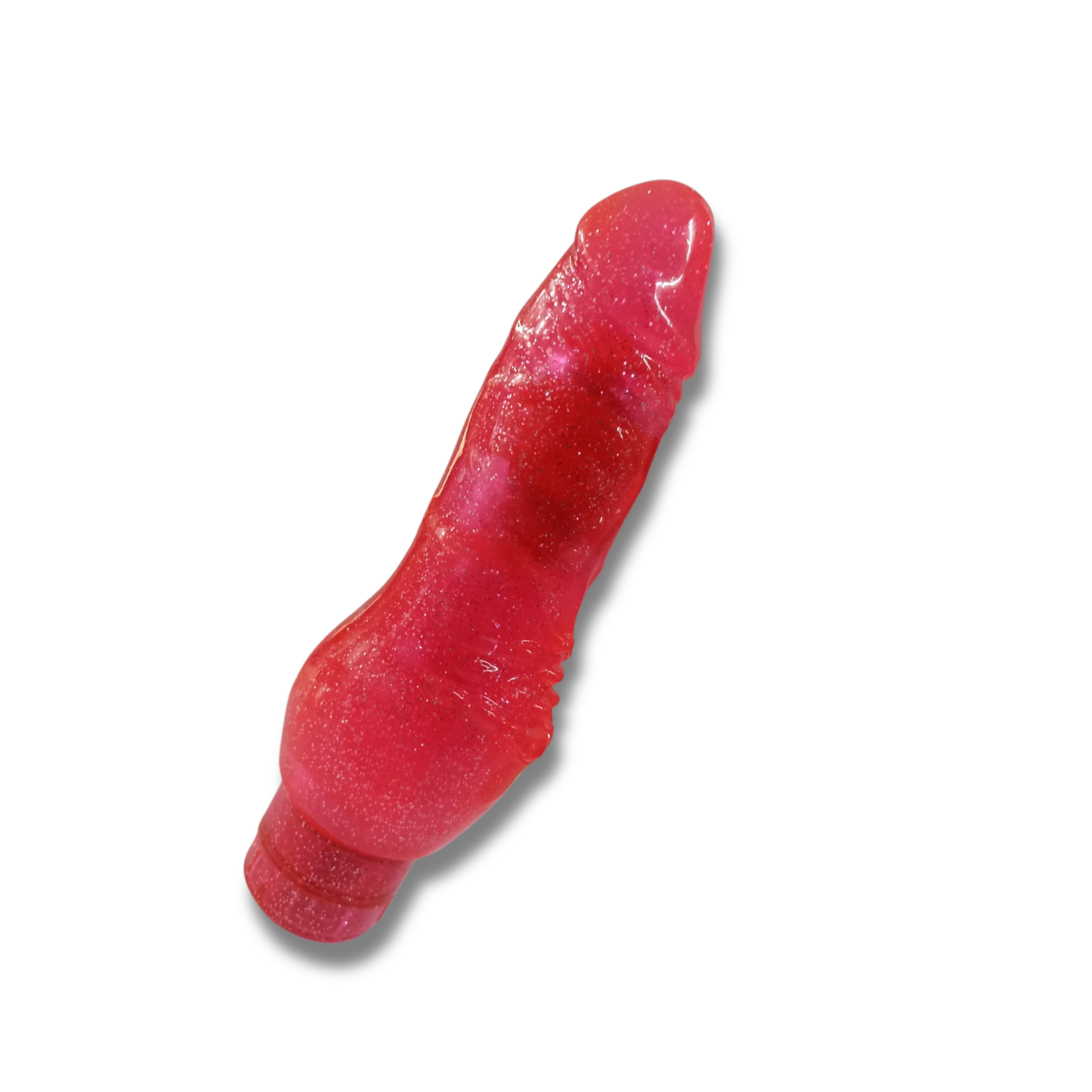 Dildo Vibrador Curvo para Punto G – Magic Speed Glitter 19 cm Impermeable