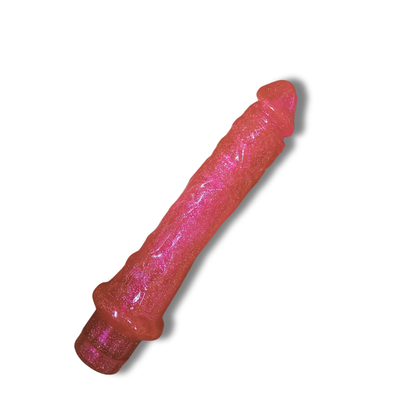 Dildo Vibrador Curvo Punto G Magic Speed Glitter 24.5 cm – Talla Grande
