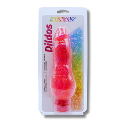 Dildo Vibrador Curvo para Punto G – Magic Speed Glitter 19 cm Impermeable