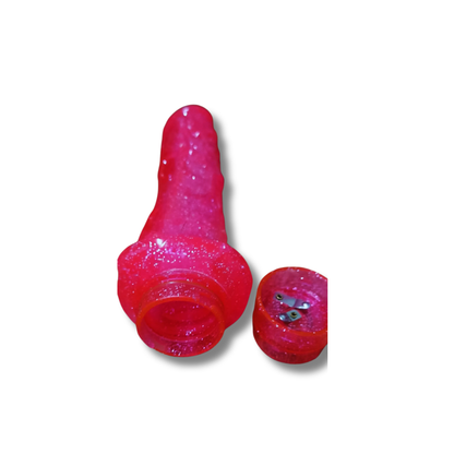 Dildo Vibrador Curvo Punto G Magic Speed Glitter 24.5 cm – Talla Grande