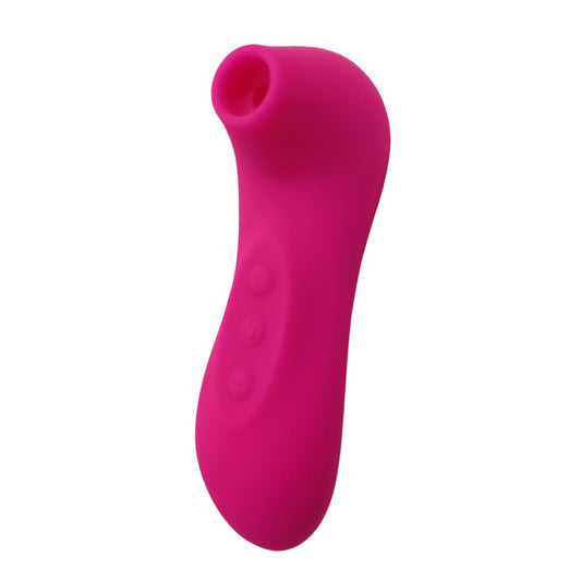 Succionador rosa recargable USB de silicona premium con 10 modos