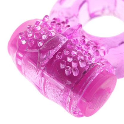 Anillo Vibrador para Pene con Vibrador Rosa