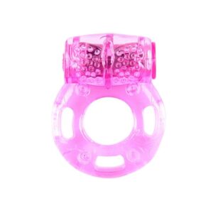 Anillo Vibrador para Pene con Vibrador Rosa