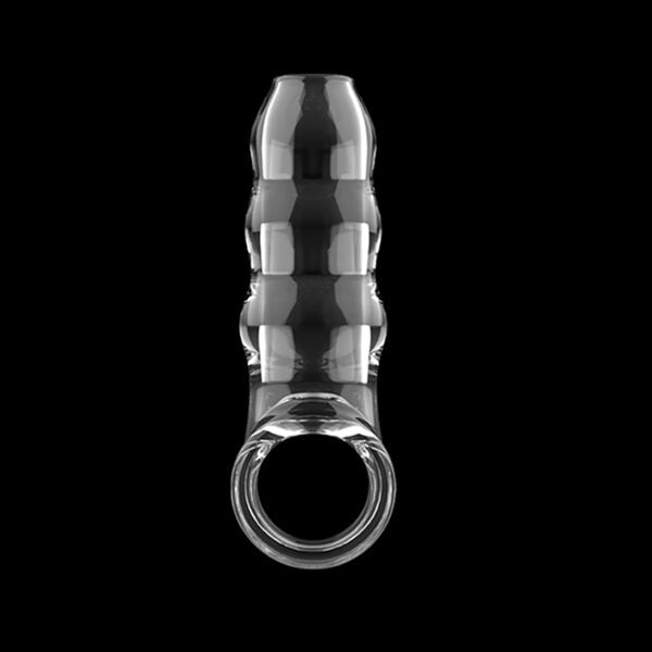 Funda Extensora para Pene Enhancer Ripple Sleeve Transparente Material Suave