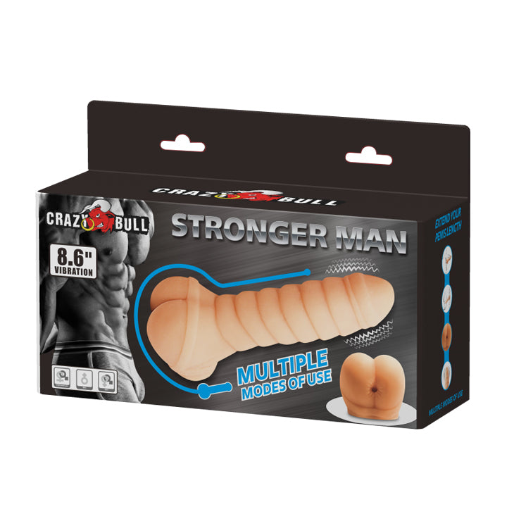 Stronger Man – Funda Vibradora y Masturbador 21.8 cm