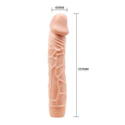 Bob – Dildo Vibrador Realista con Cabeza Prominente y Base Giratoria