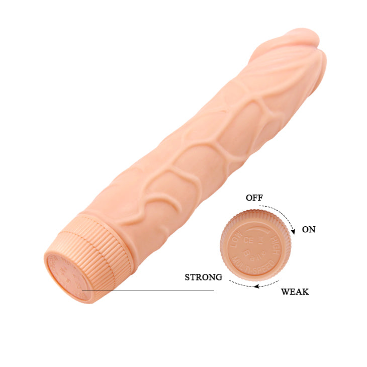 Bob – Dildo Vibrador Realista con Cabeza Prominente y Base Giratoria
