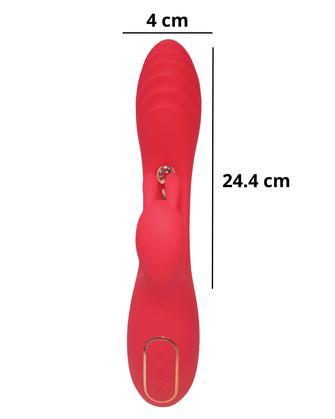 Vibrador Conejo Rabbit Red Pulse - Doble Estimulación Premium con 9 Modos