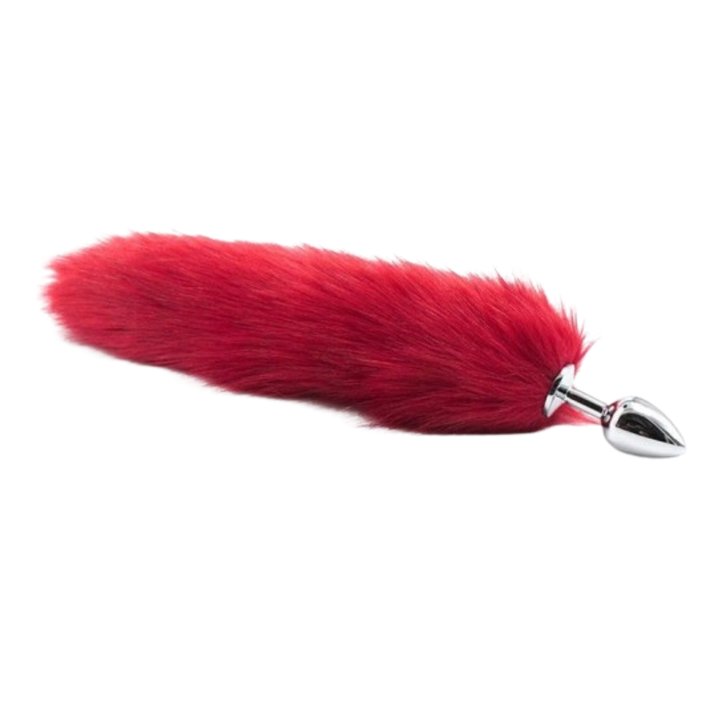 Plug Anal Metálico con Cola de Zorro – Juegos de Rol 7cm Insertable 4cm Termosensible