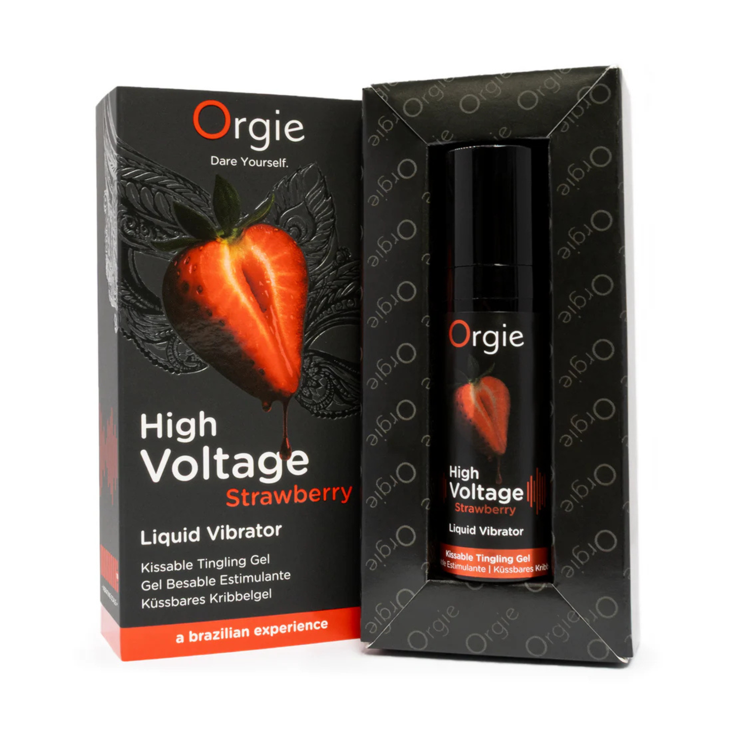 Orgie High Voltage Strawberry - Gel Estimulante Besable con Efecto Vibrador