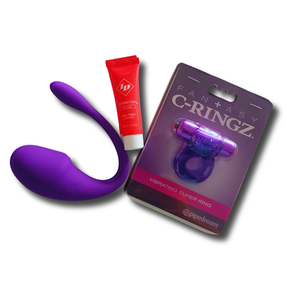 Kit Vibrador Doble App — Control Bluetooth + Anillo Vibrador + Lubricante ID