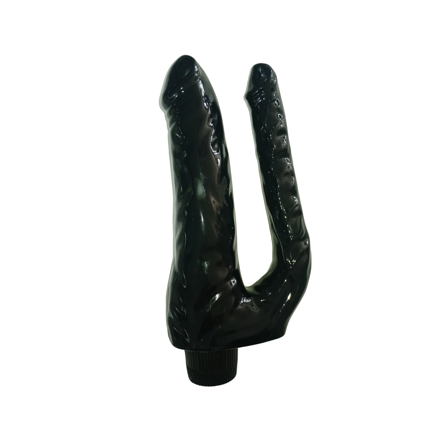 Double Penis Double Experience - Vibrador Doble Penetración Negro 21 cm
