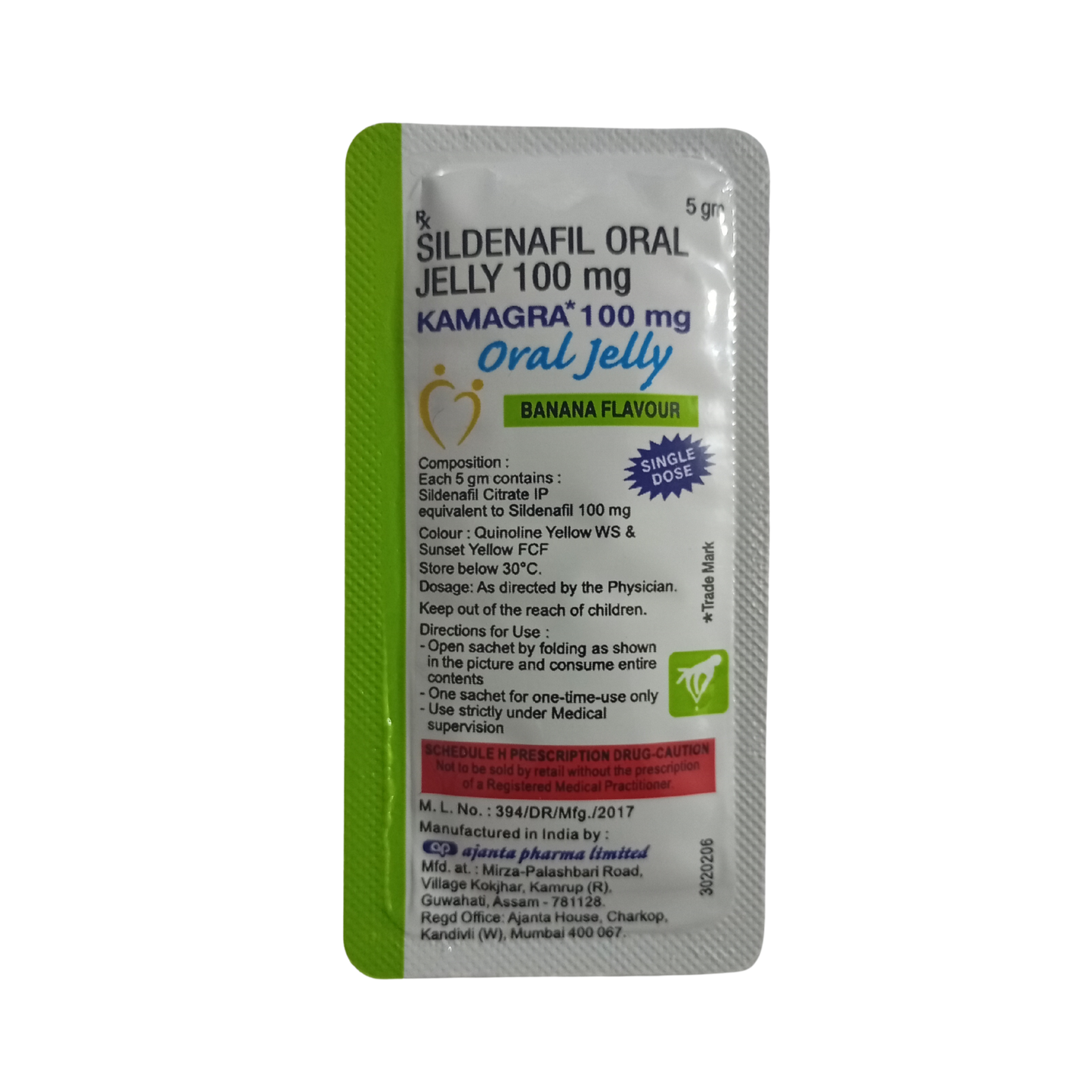 Kamagra Oral Jelly 100 mg - Varios Sabores