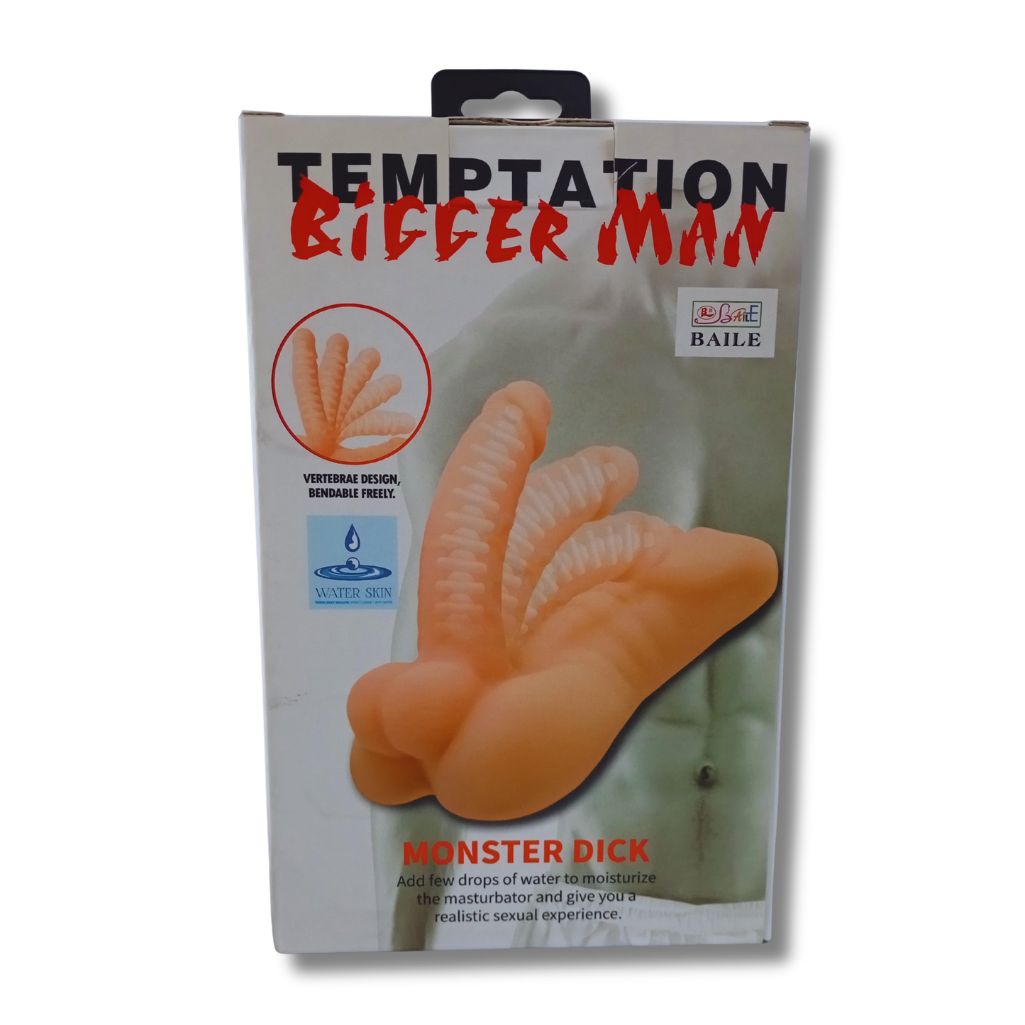 Temptation Bigger Man - Masturbador Doble con Diseño Vertebral