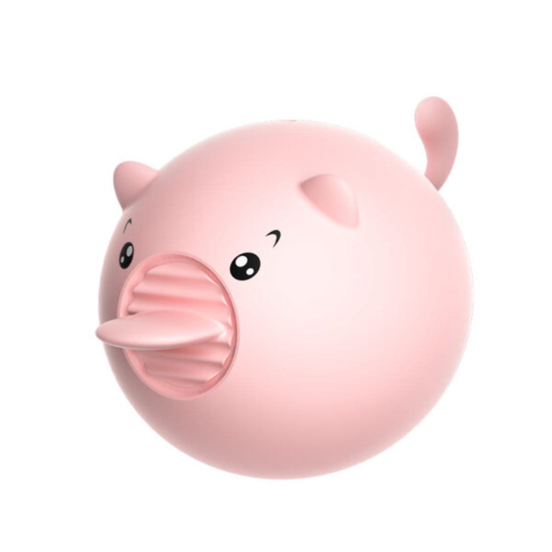 Sweet Pig estimulador oral vista frontal diseño kawaii cerdito rosa