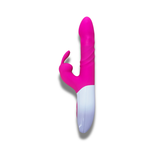Vibrador Conejito Pearl Rabbit – Perlas Rotatorias Doble Estimulación Clítoris y Punto G Silicona Médica