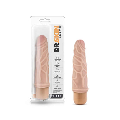 Dr. Skin Cock Vibe 3 - Vibrador Realista 7.25 Pulgadas