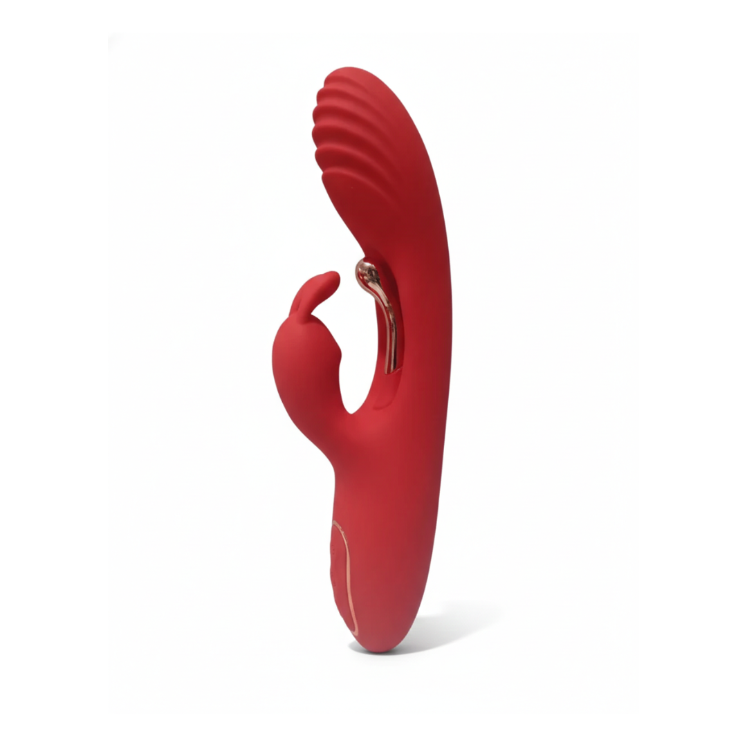 Vibrador Conejo Rabbit Red Pulse - Doble Estimulación Premium con 9 Modos