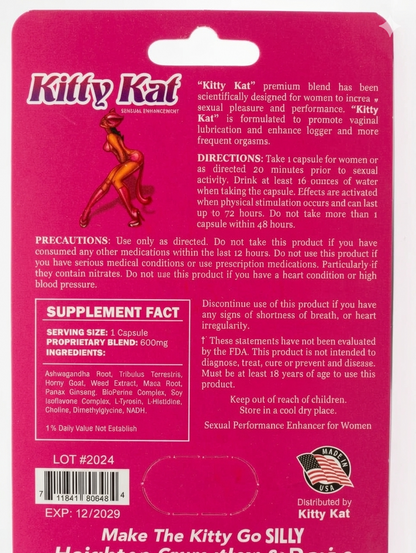 Kitty Kat - Suplemento de Bienestar Femenino de Acción Rápida