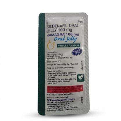 Kamagra Oral Jelly 100 mg - Varios Sabores
