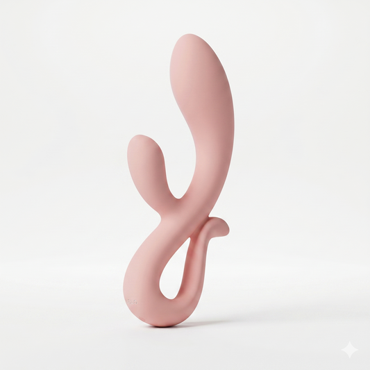 MINDY Vibrador Dual Punto G y Clitoris 10 Funciones Recargable USB-C – Silicona Premium