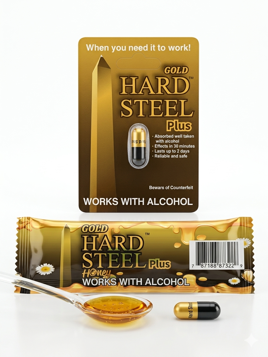 Gold Hard Steel Plus - Potenciador Sexual para Hombre