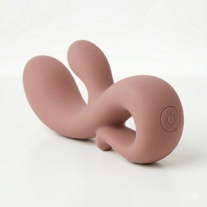 MINDY Vibrador Dual Punto G y Clitoris 10 Funciones Recargable USB-C – Silicona Premium