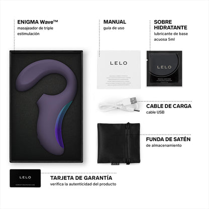Masajeador de Triple Estimulación LELO ENIGMA Wave – Tecnología WaveMotion y SenSonic 3 Motores