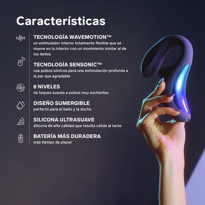 Masajeador de Triple Estimulación LELO ENIGMA Wave – Tecnología WaveMotion y SenSonic 3 Motores