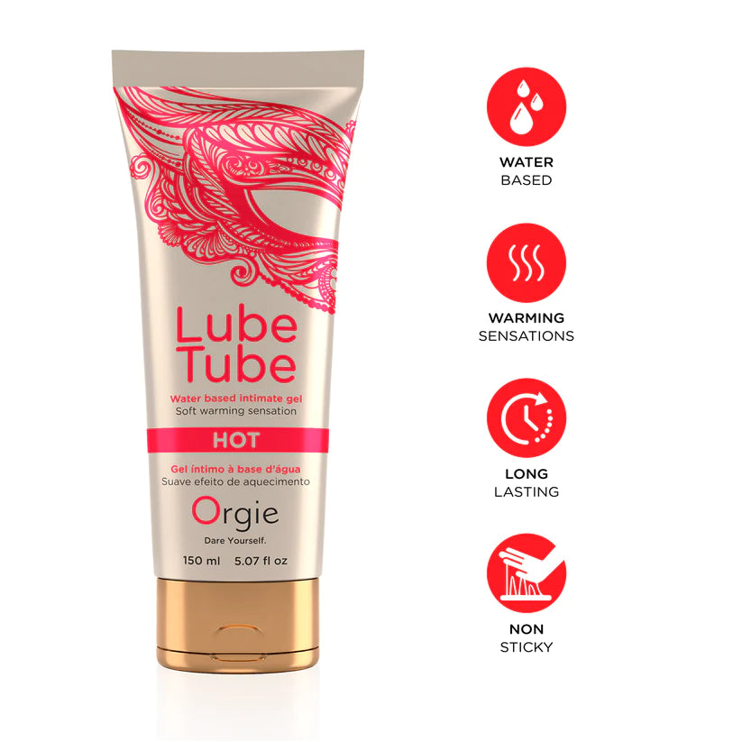 Lube Tube Hot by Orgie – Lubricante Íntimo con Efecto Calor de Larga Duración 150ml