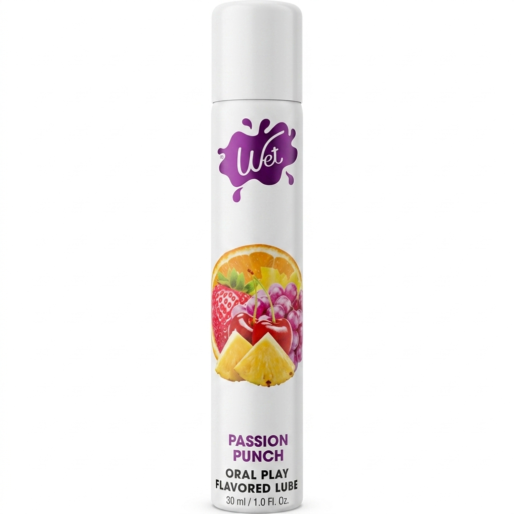 Lubricante Wet Oral Play con Sabor a Base de Agua 30ml