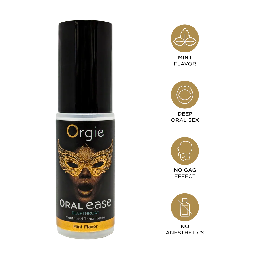 Oral Ease Deepthroat Spray – Spray para Sexo Oral Sabor Menta